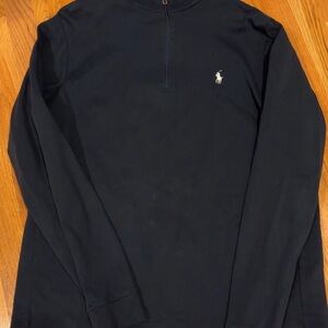 Navy Long Sleeve Polo Shirt